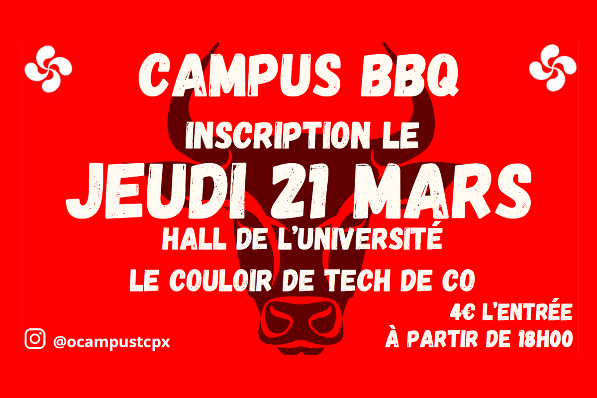 21-03-2024 : Inscription Campus BBQ